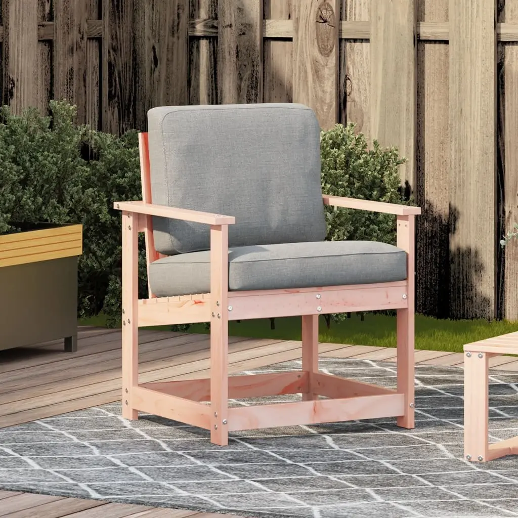 Wooden Garden Chair Solid Douglas Wood 62x56x77cm Brown