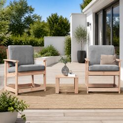 3 Piece Lounge Set for Outdoor Use