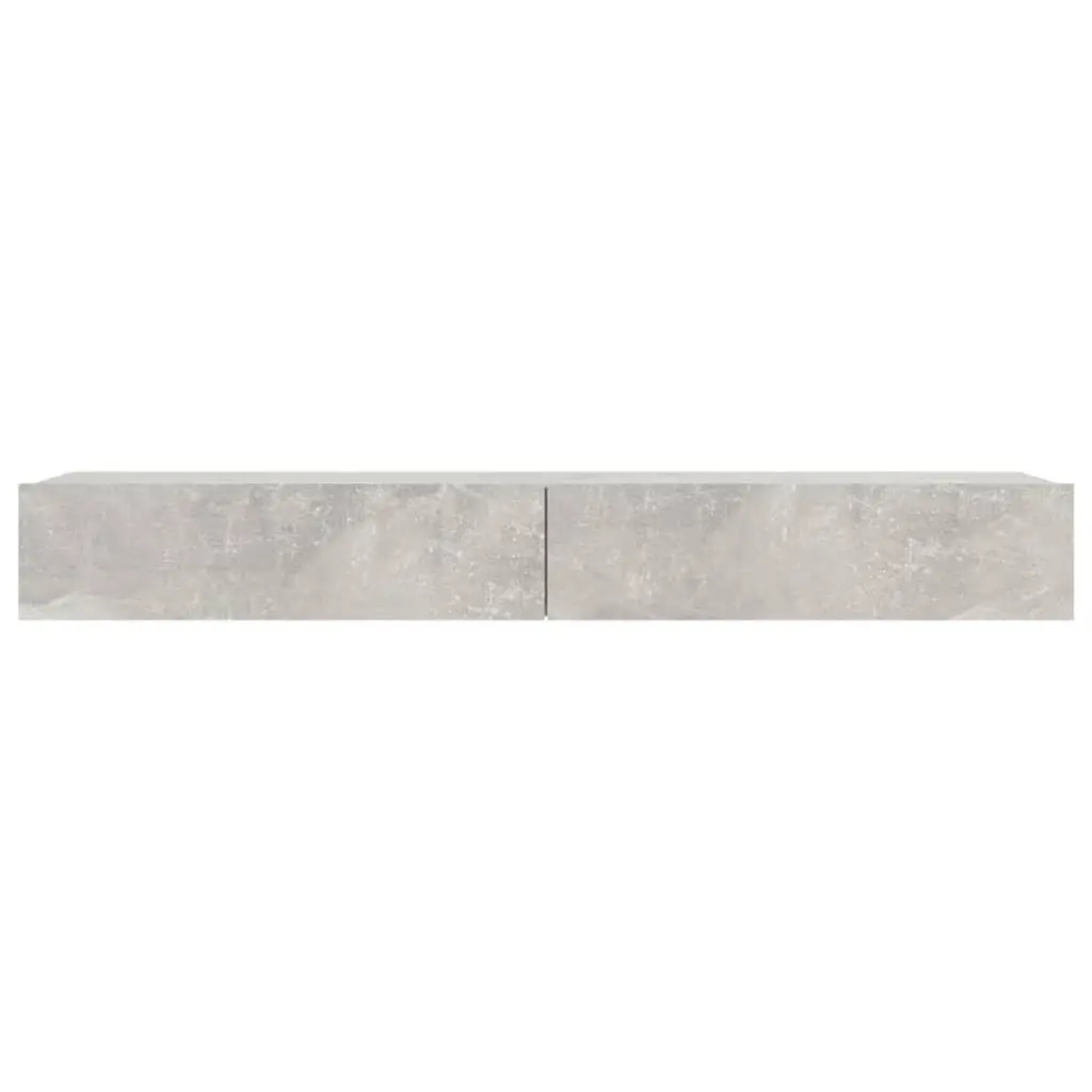 TV Cabinet Engineered Wood Grey 120x35x15.5cm with RGB LED Lights and Storage Drawers
