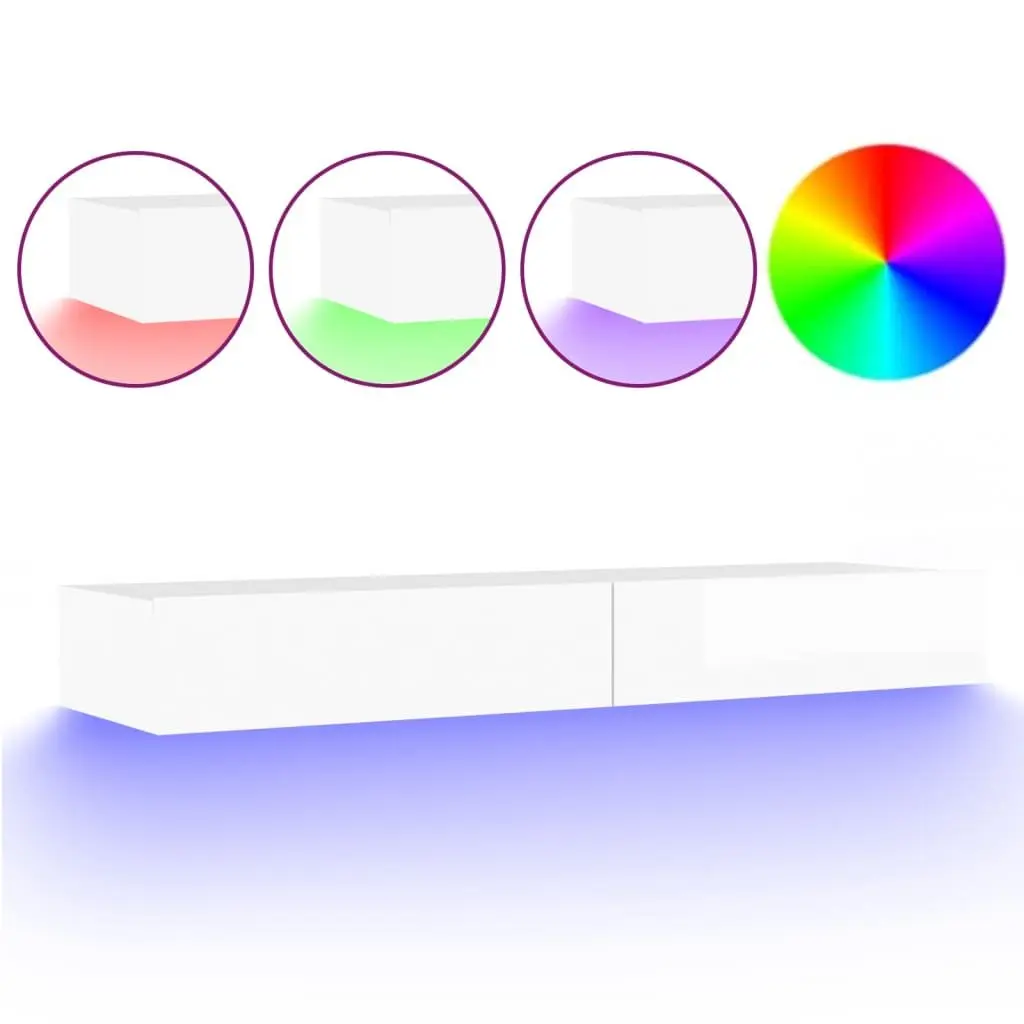 TV Cabinet with RGB Lighting for Easy Storage