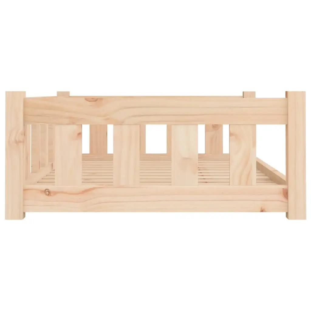 Dog Bed Wooden Rectangular Pet Sofa Puppy Sleeping Crate Furniture Brown