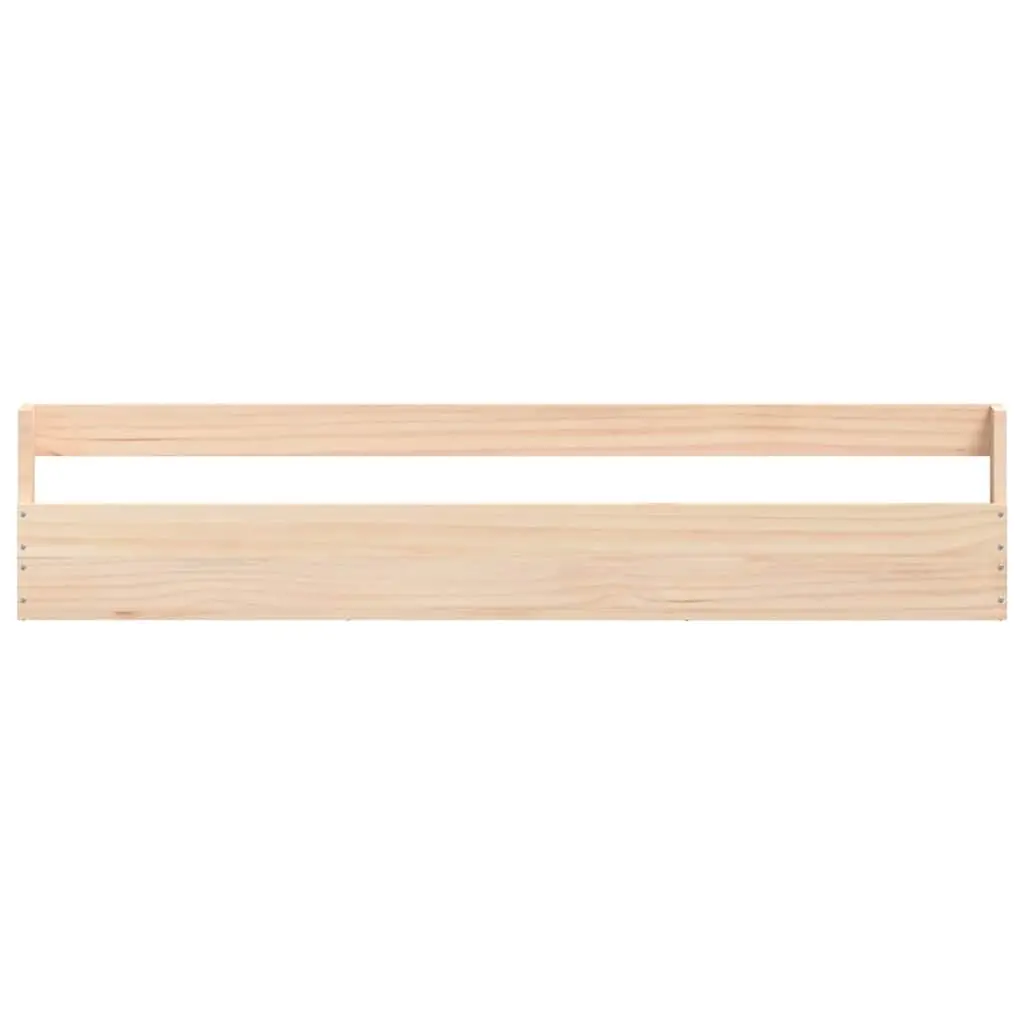 Wall-Mounted Shoe Rack Solid Pine Wood Brown 2 Pieces