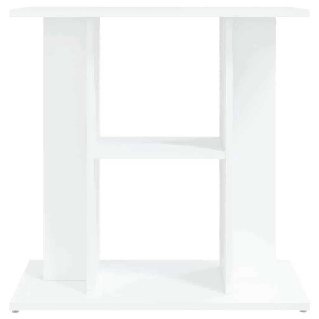 Aquarium Stand Engineered Wood 60cm White Storage Cabinet