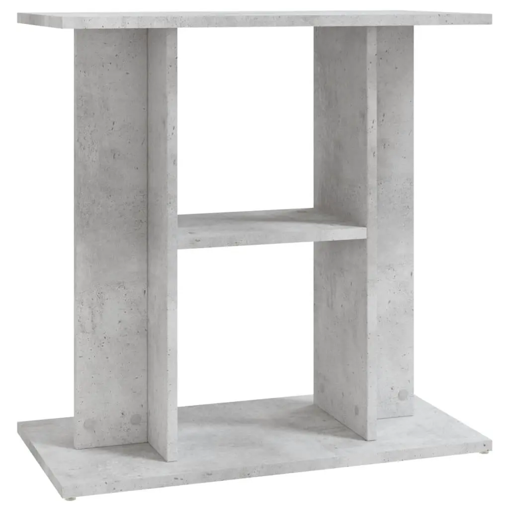 Aquarium Stand Engineered Wood 3 Tier 60x30x60cm Grey Storage Display Cabinet