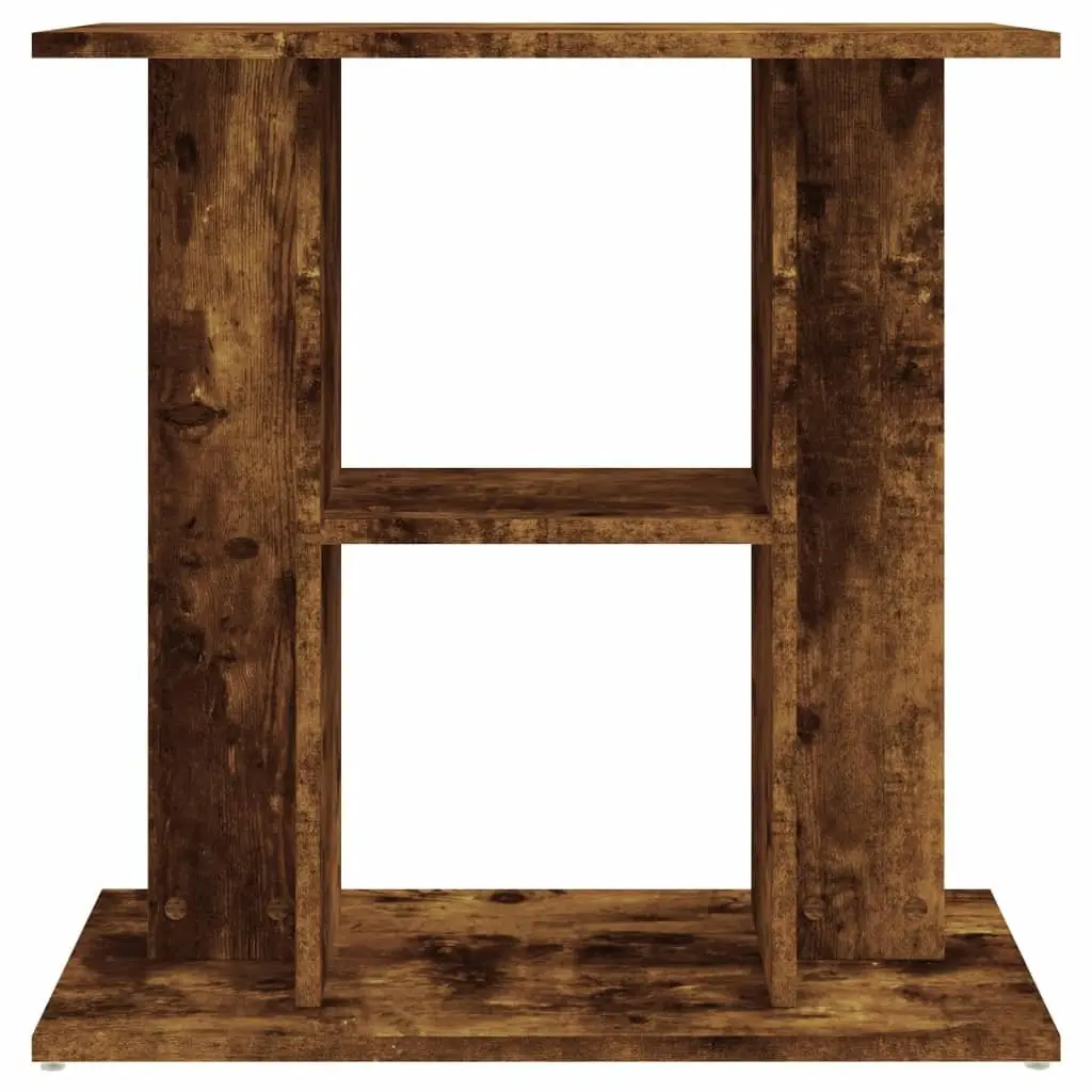3-Tier Aquarium Stand Storage Display Engineered Wood Brown 60Wx30Dx60Hcm