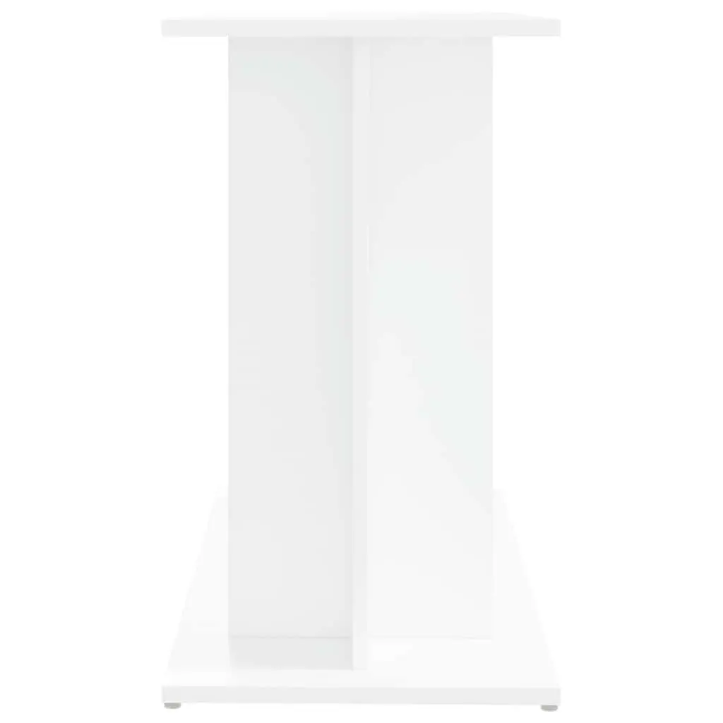 Aquarium Stand 3 Tier Engineered Wood White 80cm x 35cm x 60cm for Fish Tank Display Storage