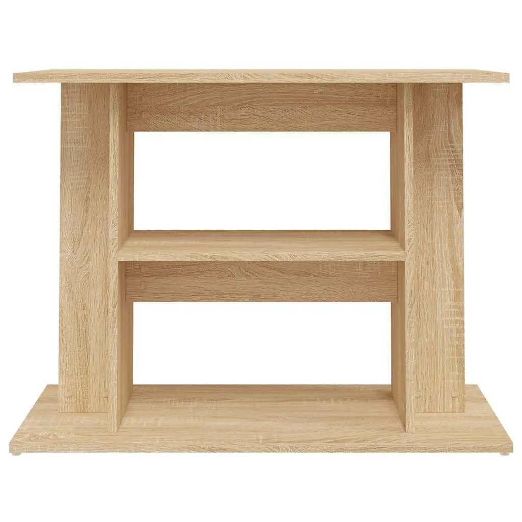 3 Tier Aquarium Stand Engineered Wood Storage Display Cabinet Brown 80cm x 35cm x 60cm