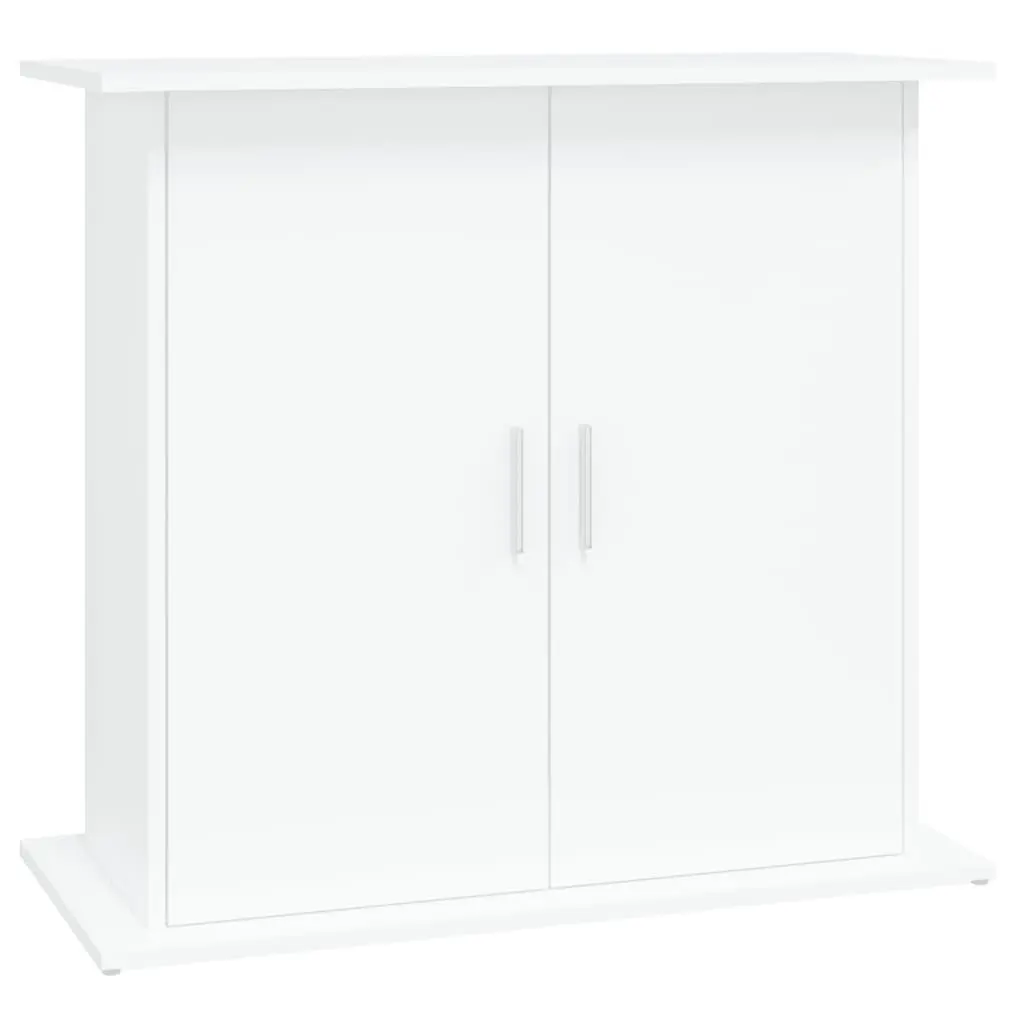 Aquarium Stand Engineered Wood White 81x36x73 cm Fish Tank Storage Cabinet