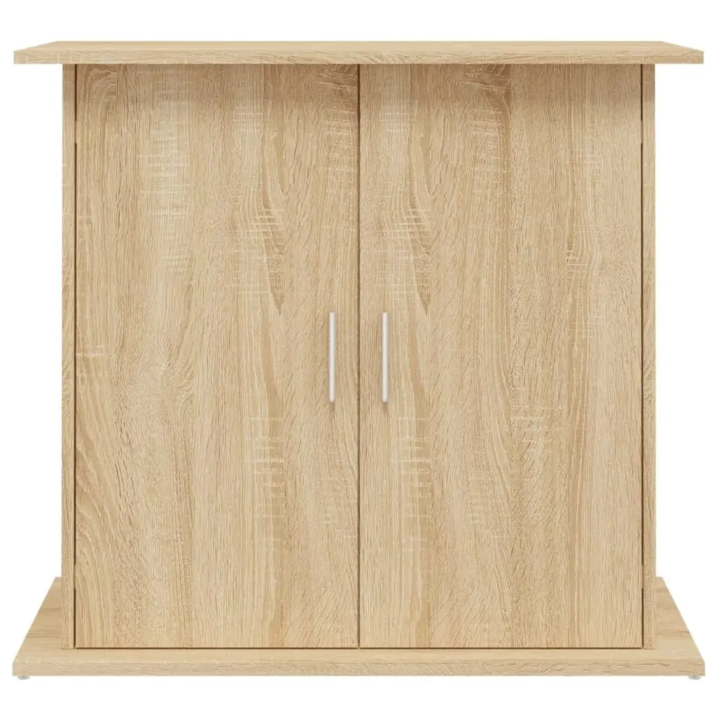 Aquarium Stand Engineered Wood Brown Storage Cabinet 81x36x73cm