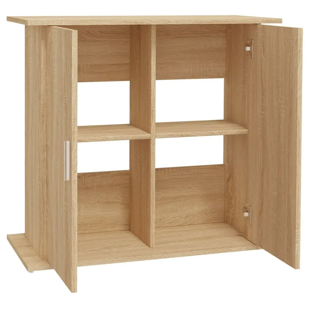 Aquarium Stand Engineered Wood Brown Storage Cabinet 81x36x73cm