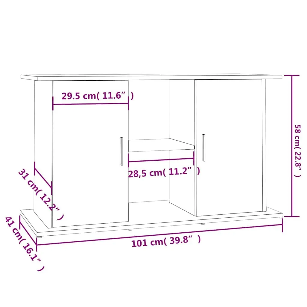 Brown Aquarium Stand for Home Use