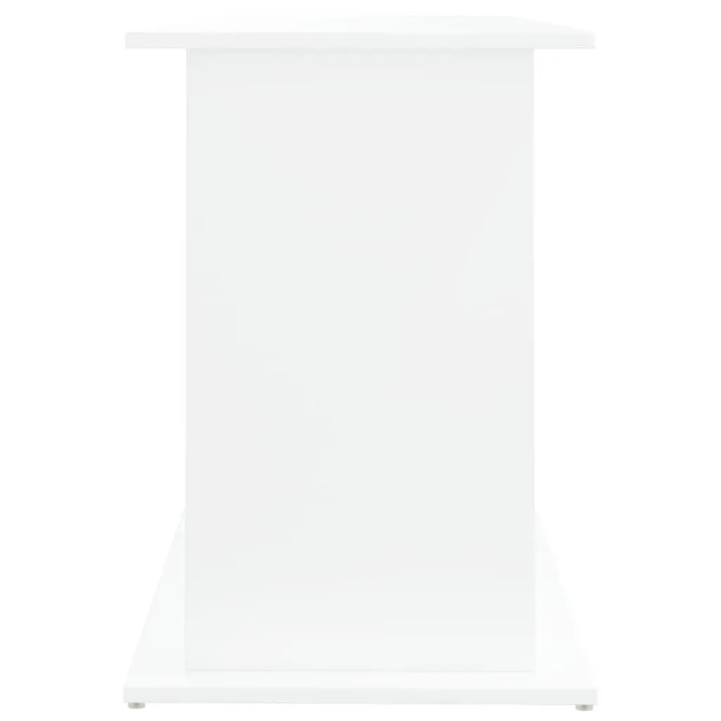 Aquarium Stand White Engineered Wood Storage Cabinet 121cm x 41cm x 58cm with Shelves for Fish Tank Display