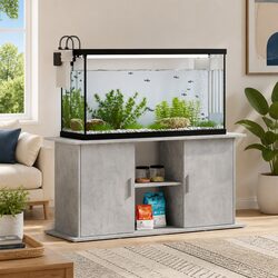 Practical Grey Aquarium Stand 121x41x58 cm for Home Use