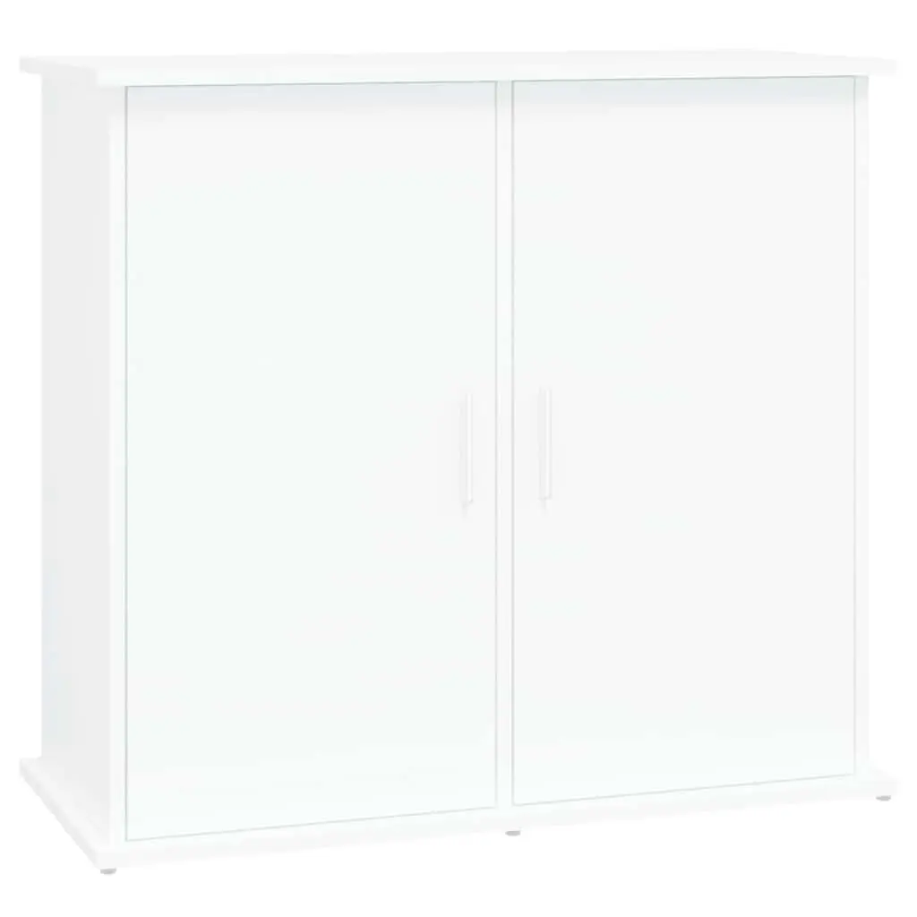 Aquarium Stand Engineered Wood 81x36x73 cm White Fish Tank Cabinet Storage Furniture