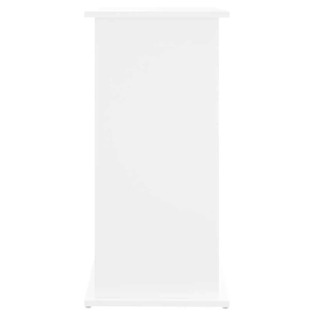 Aquarium Stand Engineered Wood 81x36x73 cm White Fish Tank Cabinet Storage Furniture