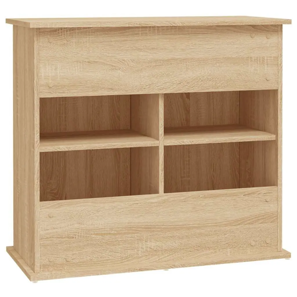 Aquarium Stand Engineered Wood Brown 81cm x 36cm x 73cm Storage Cabinet for Fish Tank