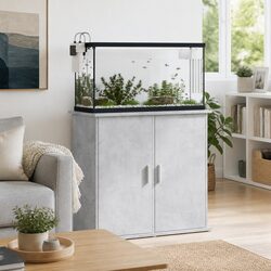 Functional Grey Aquarium Stand 81x36x73cm for Your Home