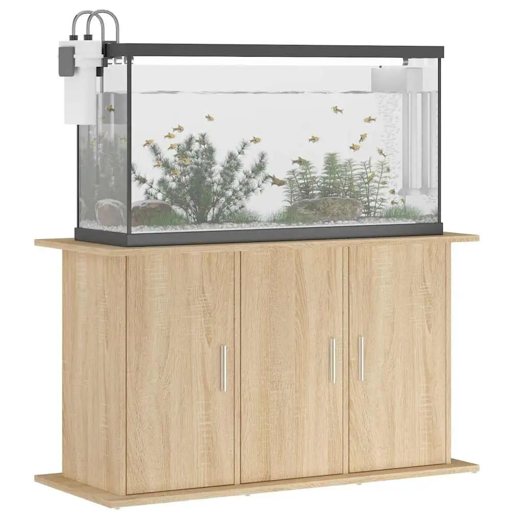 Aquarium Stand Engineered Wood Cabinet Storage Brown 101x41x58cm Furniture