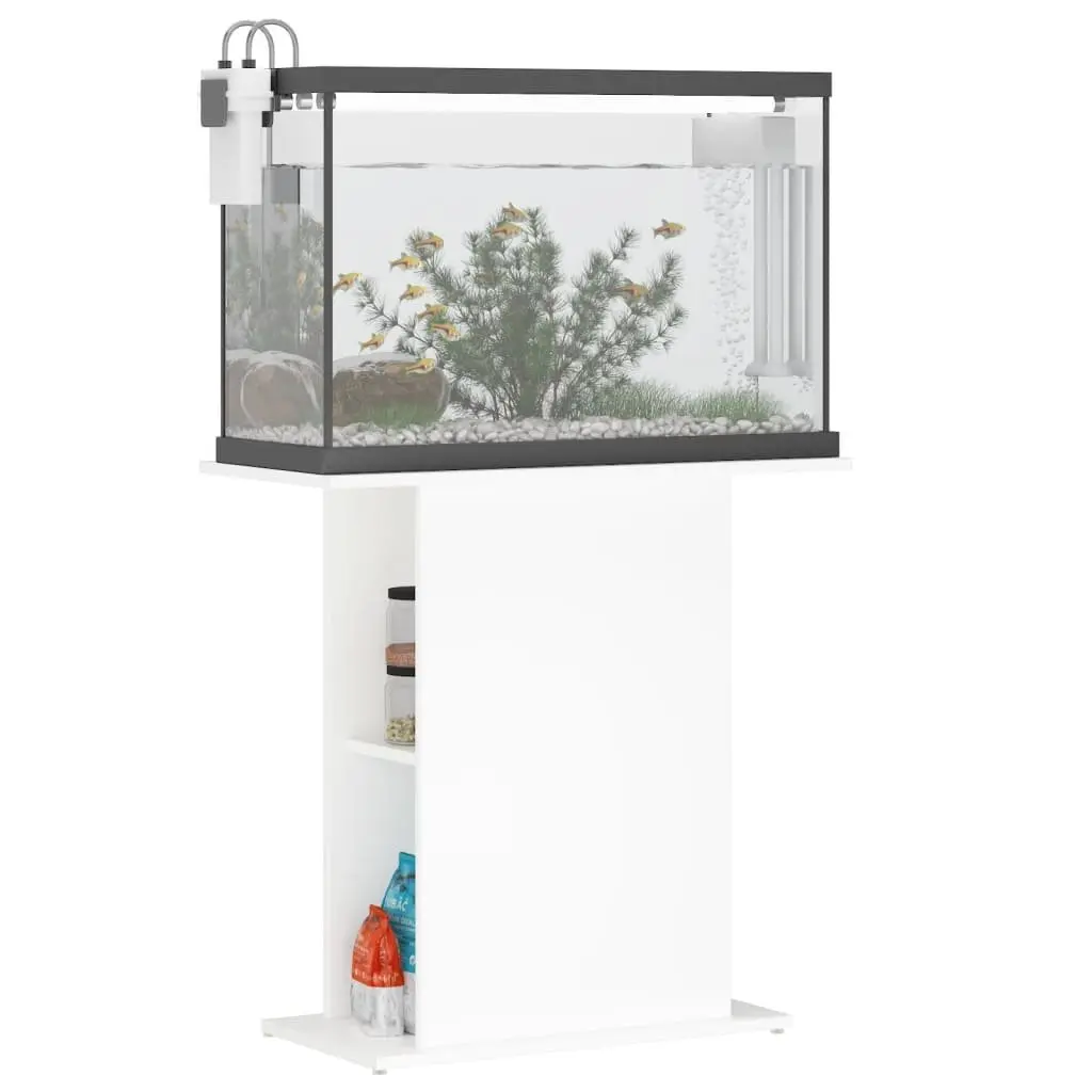 Aquarium Cabinet Stand Engineered Wood 75x36x72.5cm White Storage Display