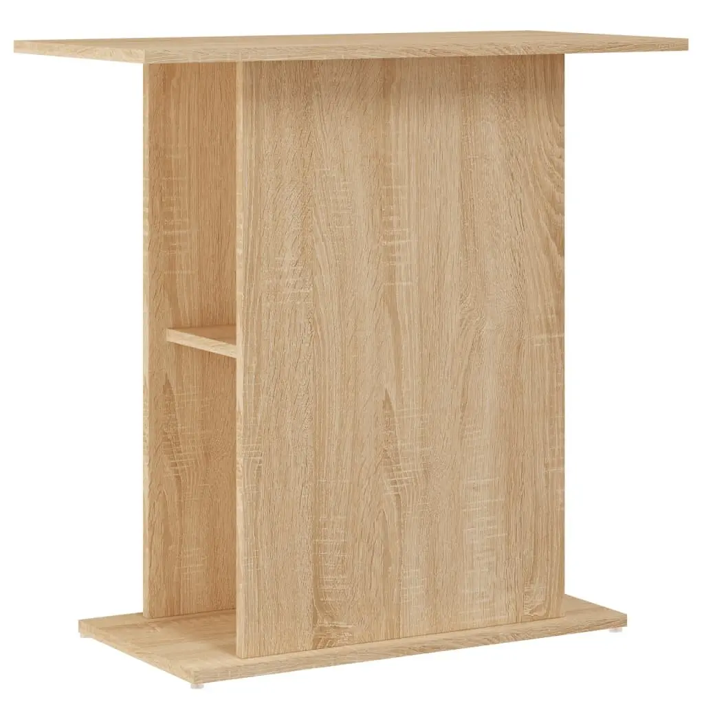 Aquarium Stand Engineered Wood 75 x 36 x 72.5 cm Brown Fish Tank Display Cabinet Storage
