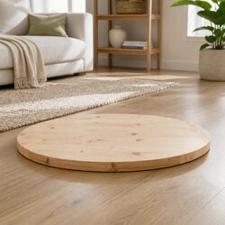 Practical Round Solid Pine Table Top for Your Home