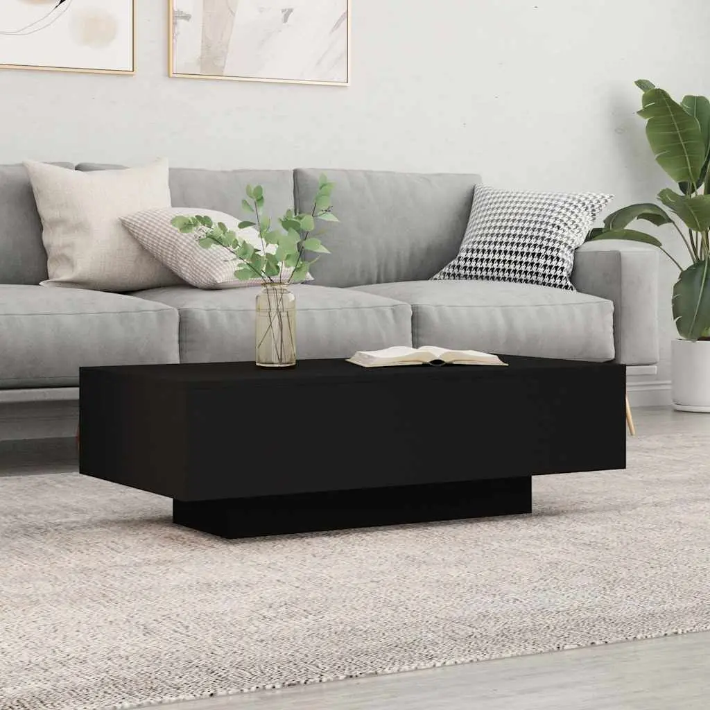 Coffee Table Engineered Wood 100L x 49.5W x 31H cm Black
