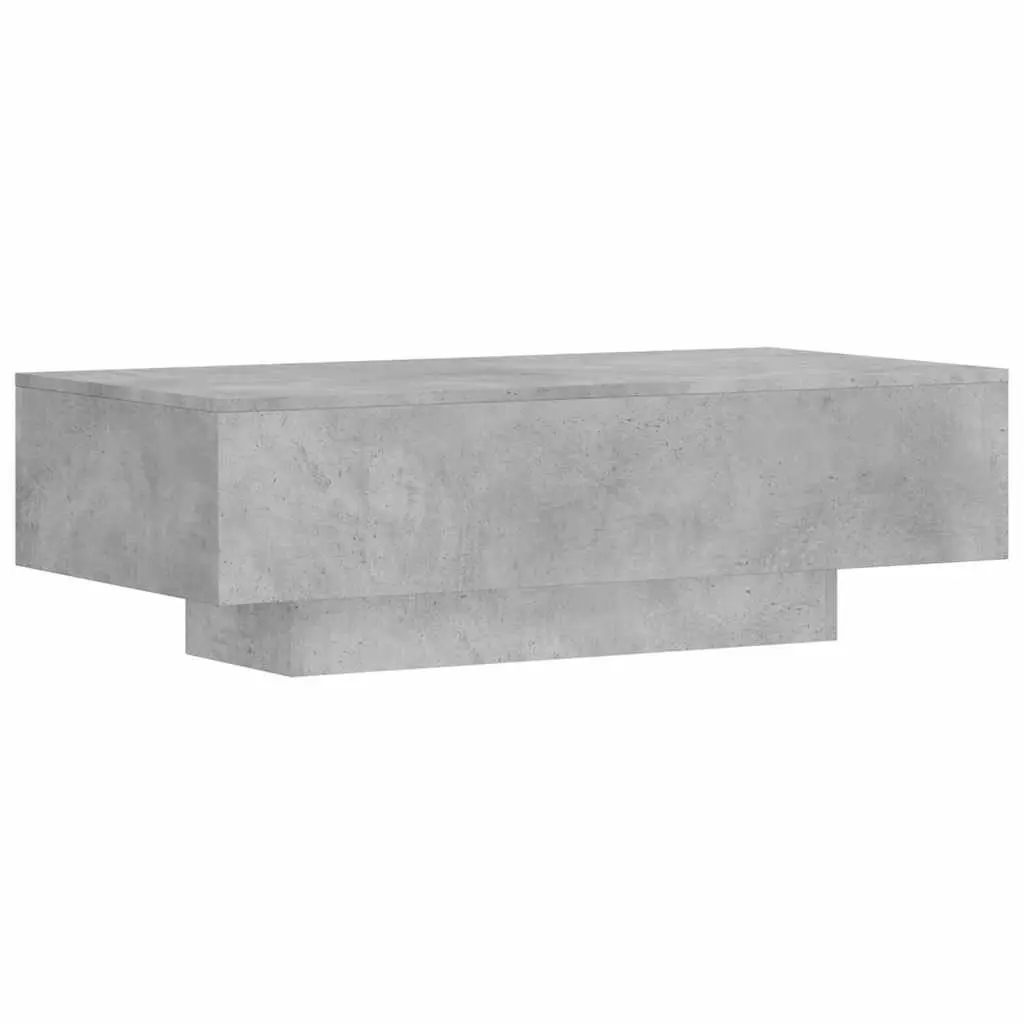 Coffee Table Engineered Wood Grey Modern Style Spacious Top Living Room 100cm x 49.5cm x 31cm