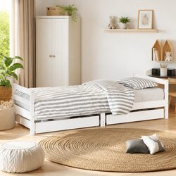 Practical Kids Bed Frame with Drawers for Everyday Use