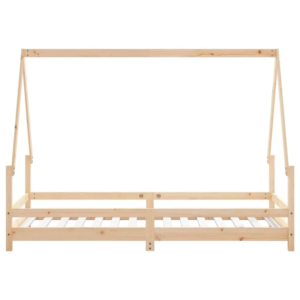 Kids Bed Frame 90x190 cm Solid Wood Pine House Design Toddler Bedroom Furniture
