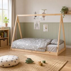 Kids Bed Frame 90x190 cm for Safe Sleep