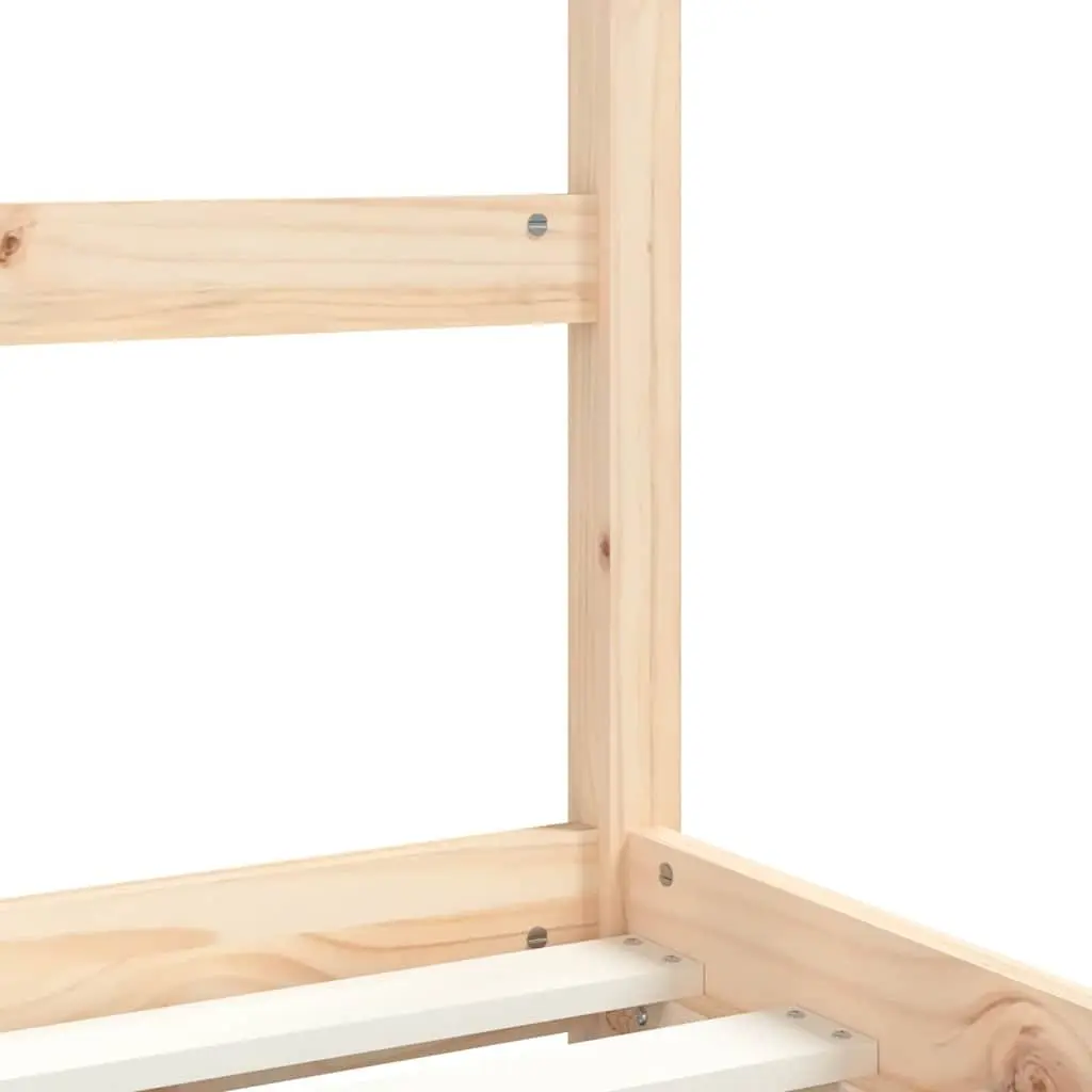 Kids Bed Frame Solid Pine Wood 90x190 cm Brown with Storage Drawers