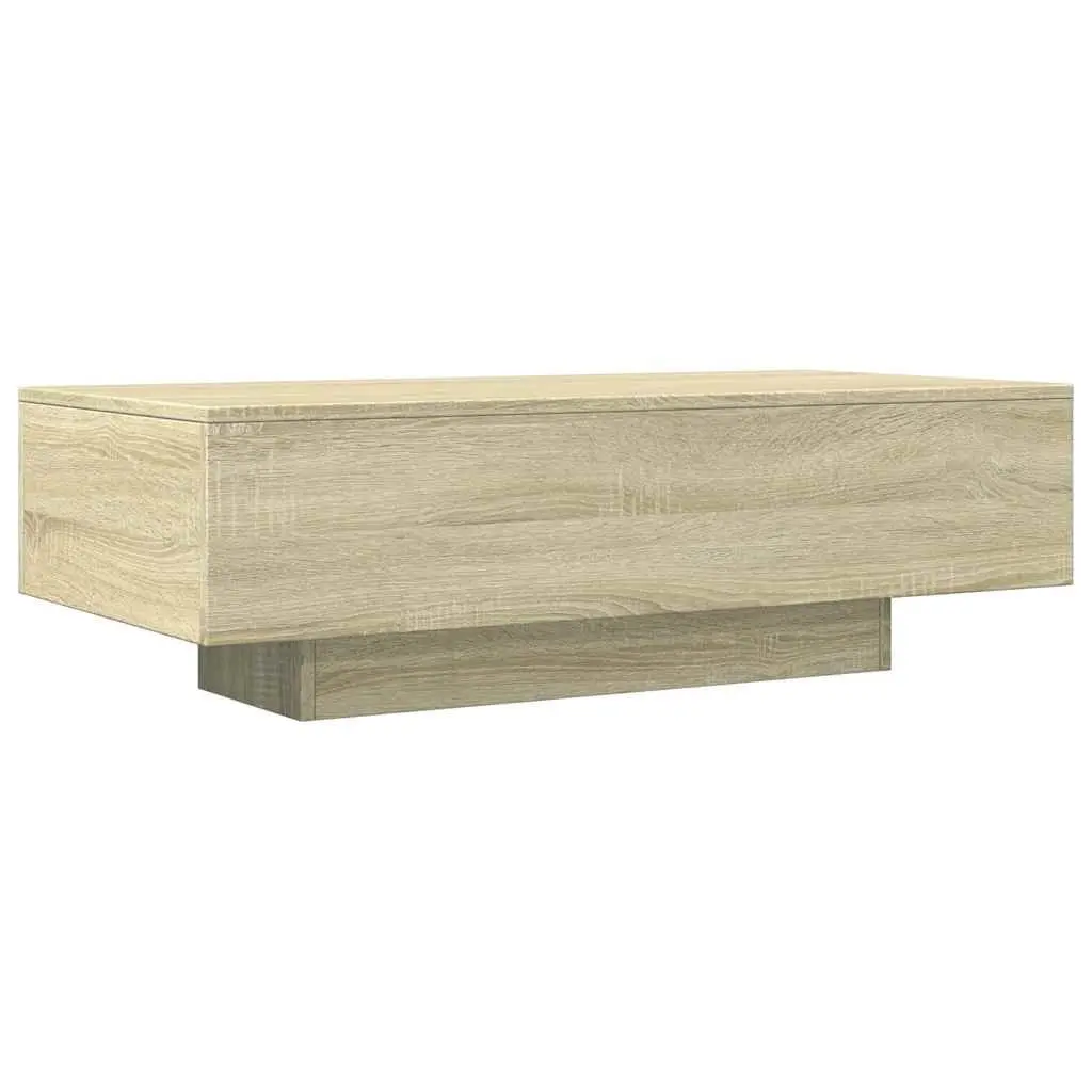 Coffee Table Engineered Wood Brown 100x49.5x31 cm Sonoma Oak Living Room