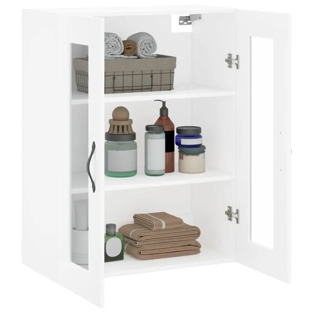 Wall Mounted Cabinet Engineered Wood 69.5 x 34 x 90 cm White