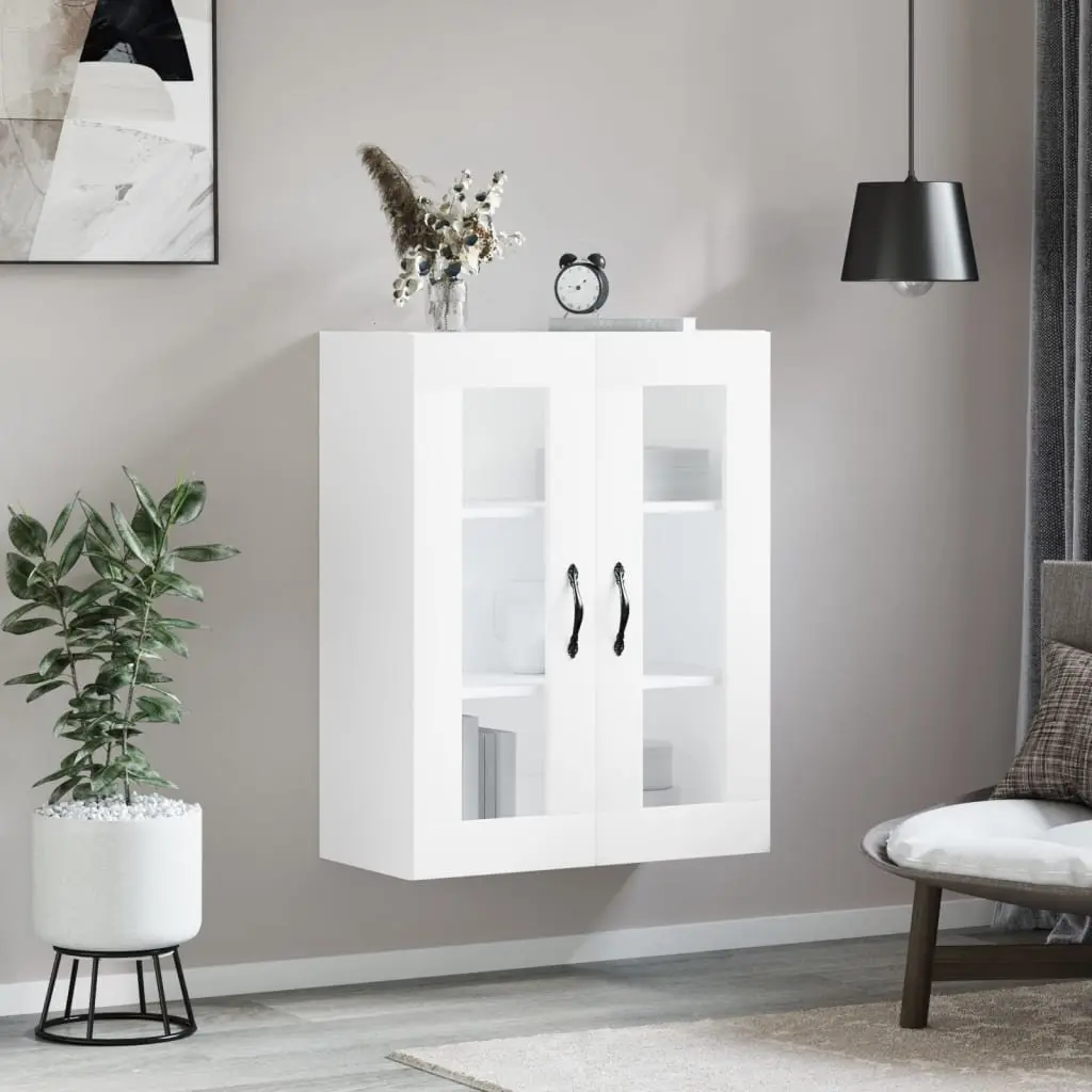 Wall Mounted Cabinet Engineered Wood 69.5 x 34 x 90 cm White
