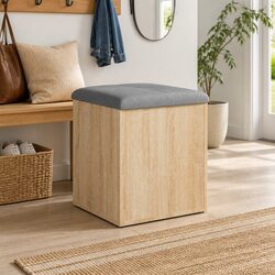 Functional Storage Bench for Hallways and Living Rooms 42x42x45 cm