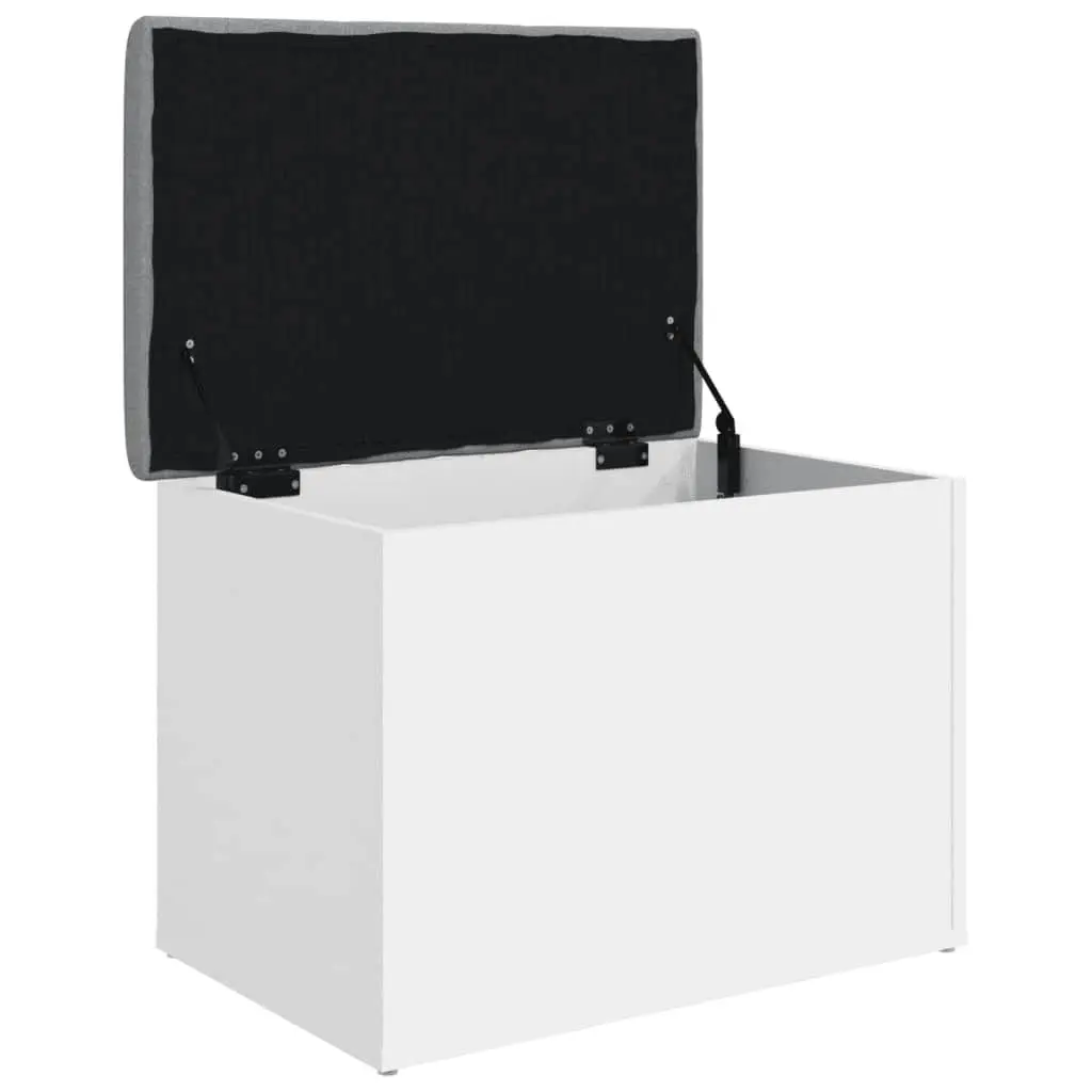 White Storage Bench for Hallway Use