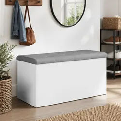 Functional White Storage Bench for Everyday Use