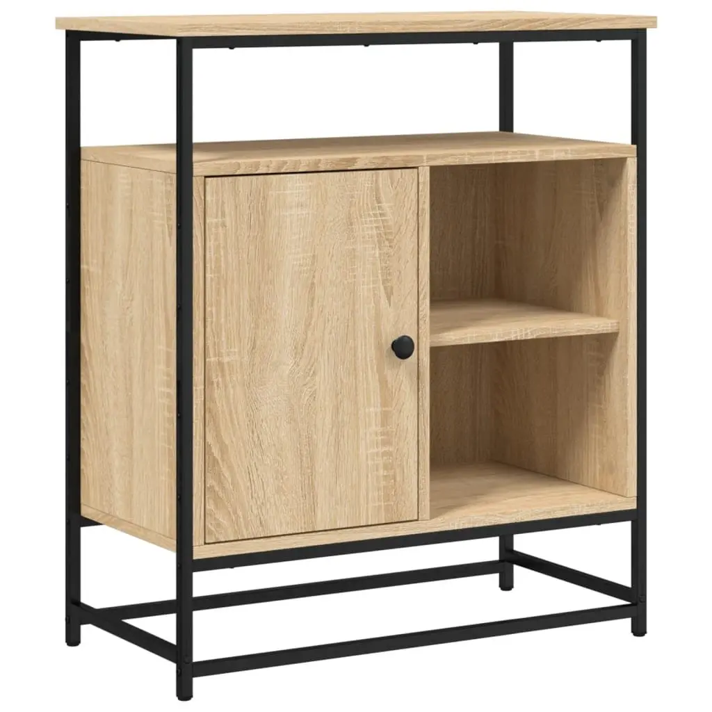 Sideboard Storage Cabinet Engineered Wood 69x35x80cm Brown