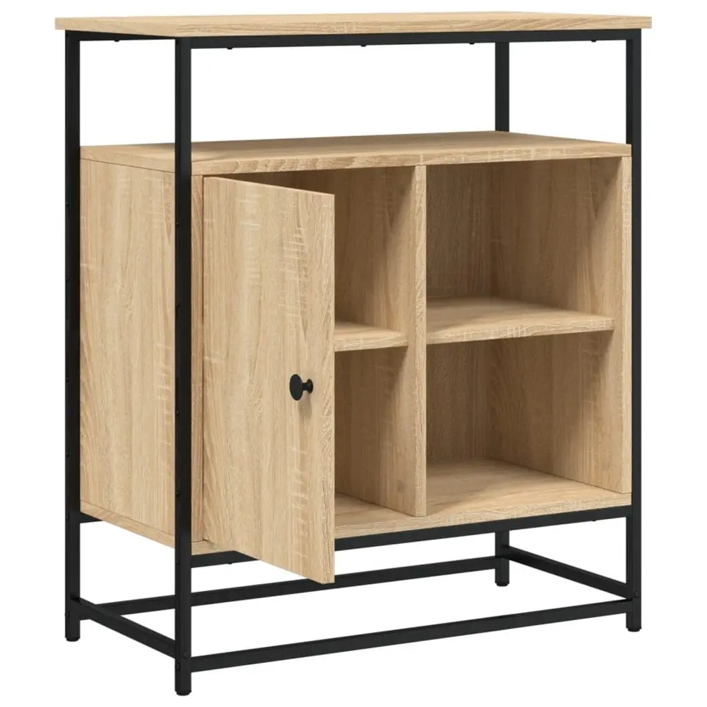 Sideboard Storage Cabinet Engineered Wood 69x35x80cm Brown