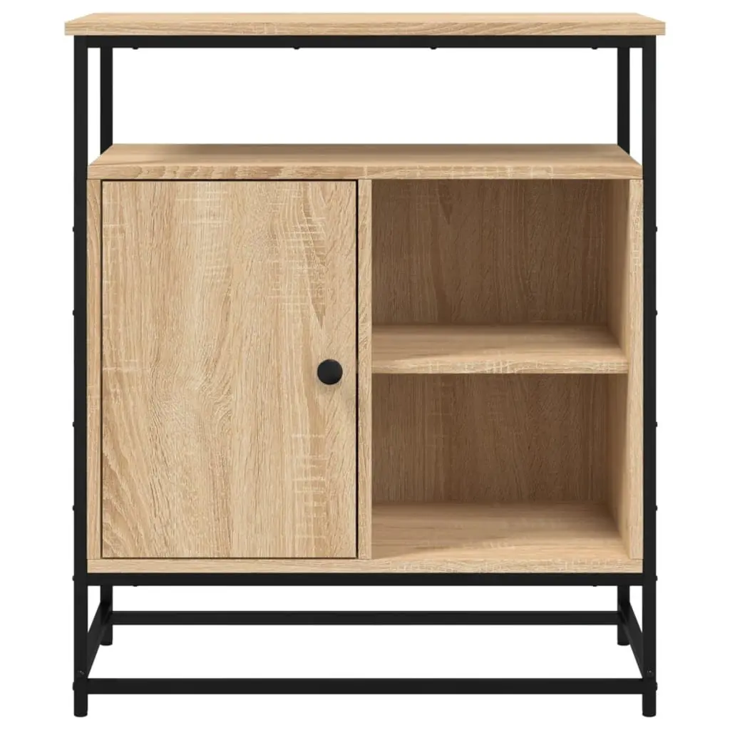 Sideboard Storage Cabinet Engineered Wood 69x35x80cm Brown