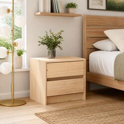 Practical Storage Solutions: 2-Drawer Bedside Cabinet