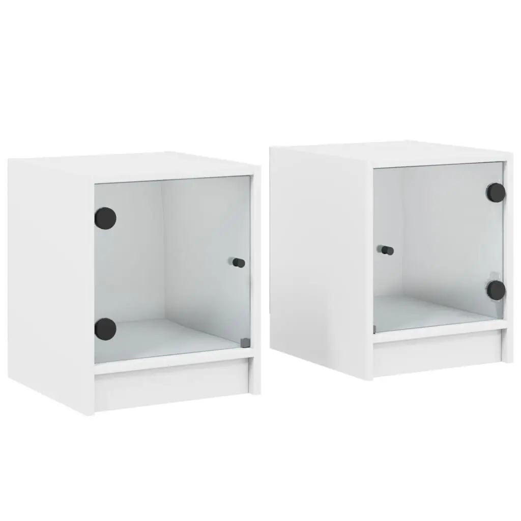 Bedside Cabinets with Glass Doors for Home Use