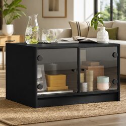 Practical Black Coffee Table for Everyday Use