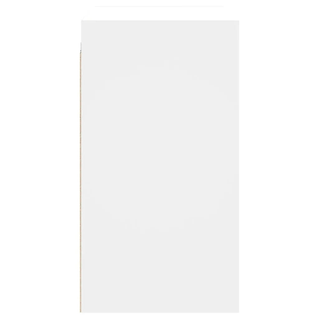 Wall Cabinet Engineered Wood 68x37x68.5cm White with Glass Doors