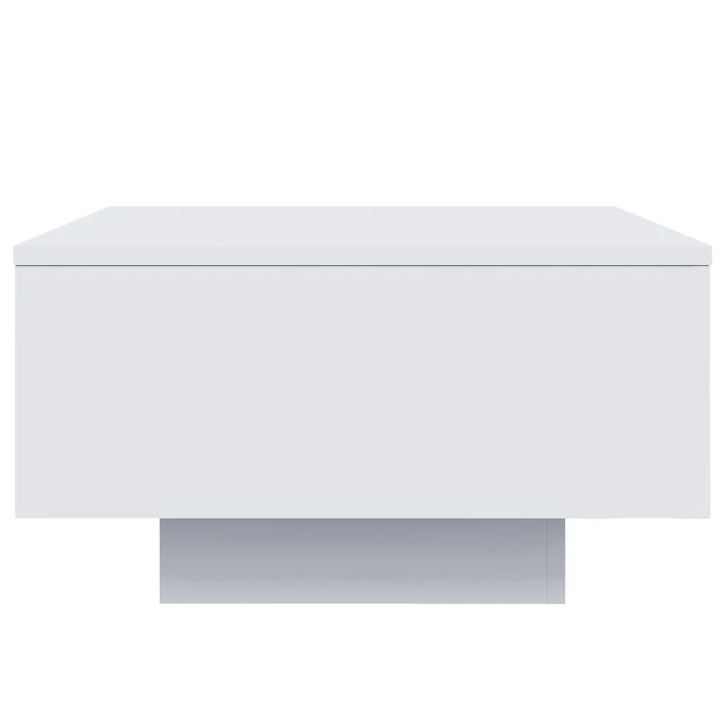 Coffee Table Engineered Wood 55 x 55 x 31 cm White Modern Living Room Accent Side Tea Table