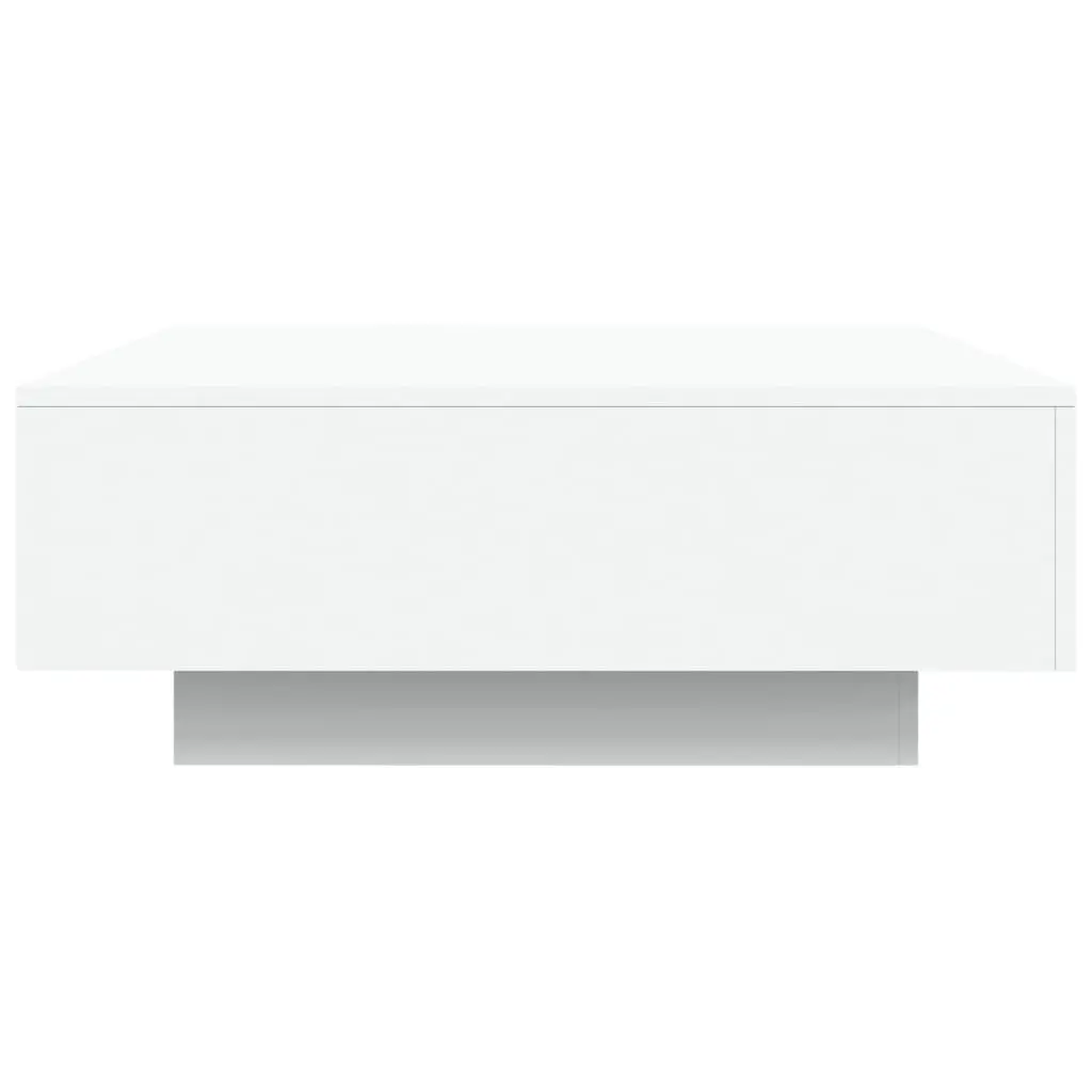 Coffee Table White Modern Living Room Accent Sofa Side Tea Table 80x80x31cm
