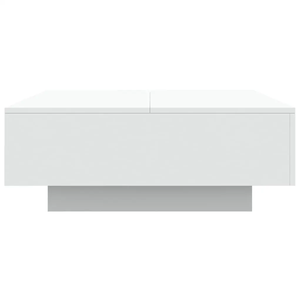 White Coffee Table with RGB LED Lights
