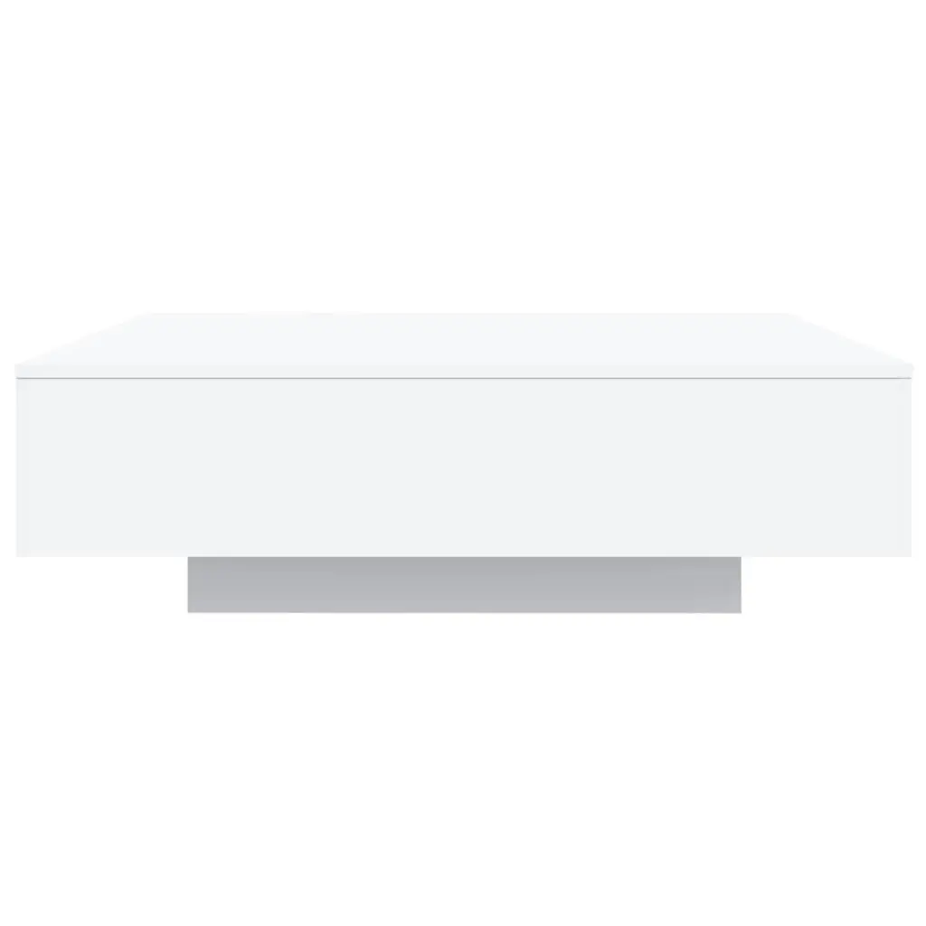 Coffee Table Engineered Wood 100cm White Modern Living Room Accent Furniture