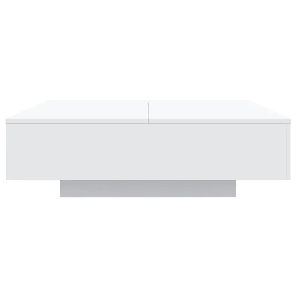 Coffee Table Engineered Wood 100cm White Modern Living Room Accent Furniture