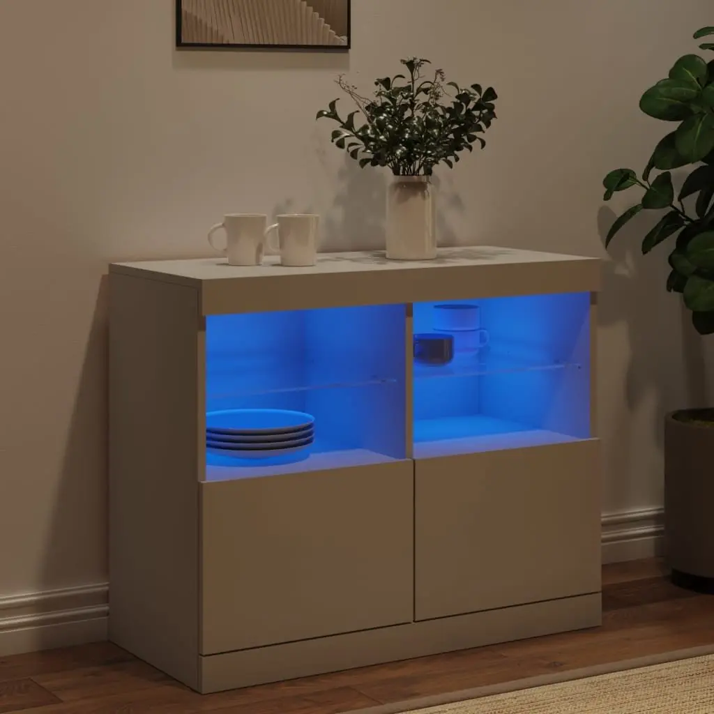White Sideboard Cabinet for Home Storage
